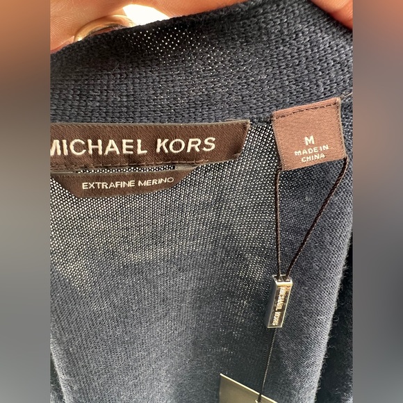 NWT Michael Kors Merino Wool Cardigan - Picture 11 of 14